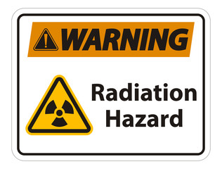 Radiation Hazard Symbol Sign Isolate On White Background,Vector Illustration