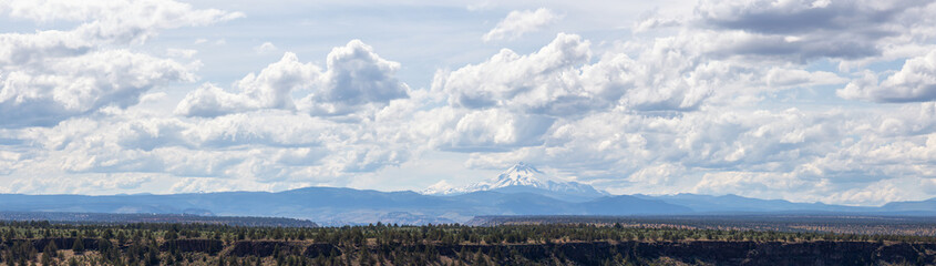 Beautiful View of The Cove Palisades State Park during a cloudy and sunny summer day. Taken in Oregon, United States of America.