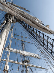 Fototapeta premium mast of a sailing ship