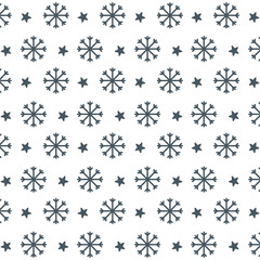 Merry christmas snowflake background vector design