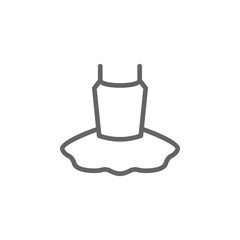 Dress, clothes icon. Element of theater icon. Thin line icon