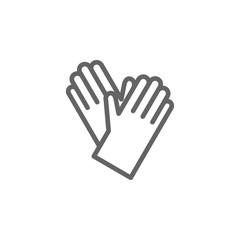 Obraz premium Gloves, clothes icon. Element of theater icon. Thin line icon