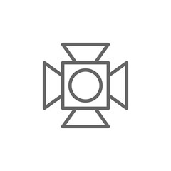 Spotlight, theater icon. Element of theater icon. Thin line icon