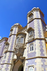 The Pena palace in Sintra, Portugal (Parque e Palacio Nacional da Pena), A UNESCO World Heritage...