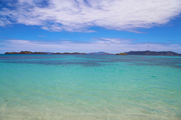 Obraz na płótnie Canvas Famous Sapphire beach on St. Thomas island