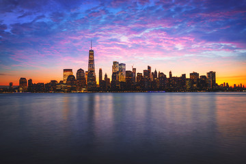 Fototapeta na wymiar Manhattan city skyline