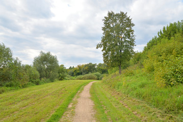 Road in the countryside.