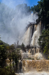 Thi Lo Su Waterfall in Umphang Wildlife Sanctuary, Umphang Tak, Thailand.