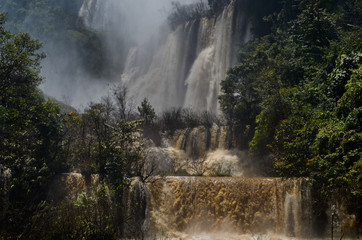 Thi Lo Su Waterfall in Umphang Wildlife Sanctuary, Umphang Tak, Thailand.
