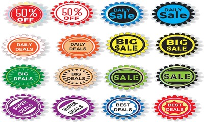 Obraz premium Sales and promotion sticker and labels