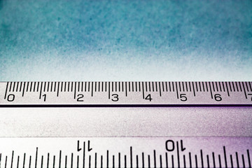 ruler number - close up object