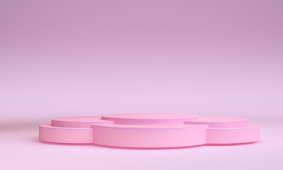 Minimalist Geometric shape scene minimal, 3d rendering.