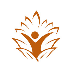 Abstract People Logo design vector for Yoga Pilates exercise Icon Elements Symbol