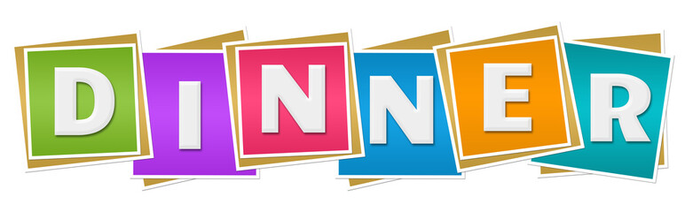 Dinner Colorful Blocks 