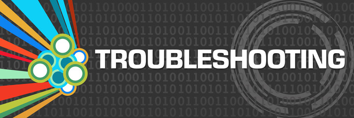 Troubleshooting Dark Colorful Element Binary Horizontal 