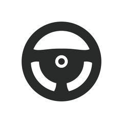 steering wheel icon vector template