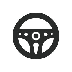 steering wheel icon vector template