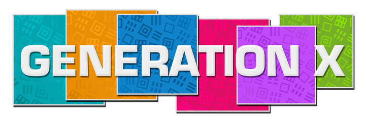 Generation X Colorful Texture Blocks 