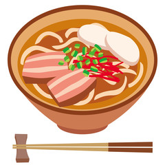 ソーキそば　沖縄料理