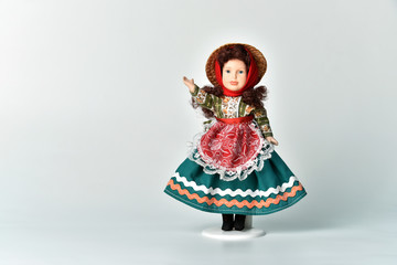 Cute doll in national costume of the Portuguese