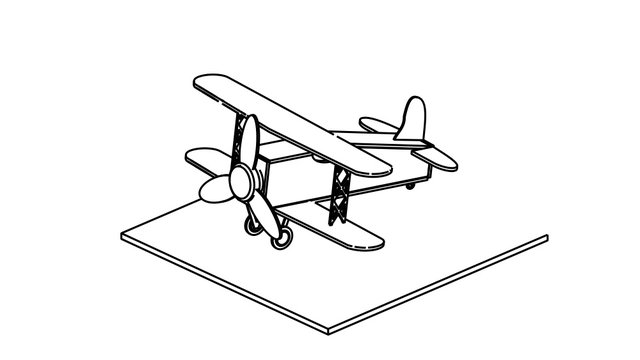 recommend clip art: line art for coloring book airplane 