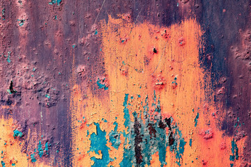 Fototapeta premium Metal texture with scratches and cracks which can be used as a background
