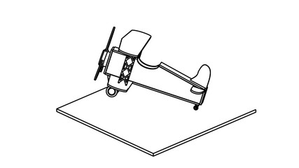 coloring page of the airplane
