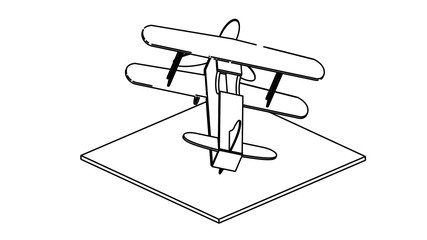 coloring page of the airplane