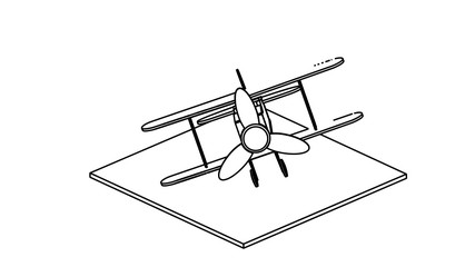 coloring page of the airplane