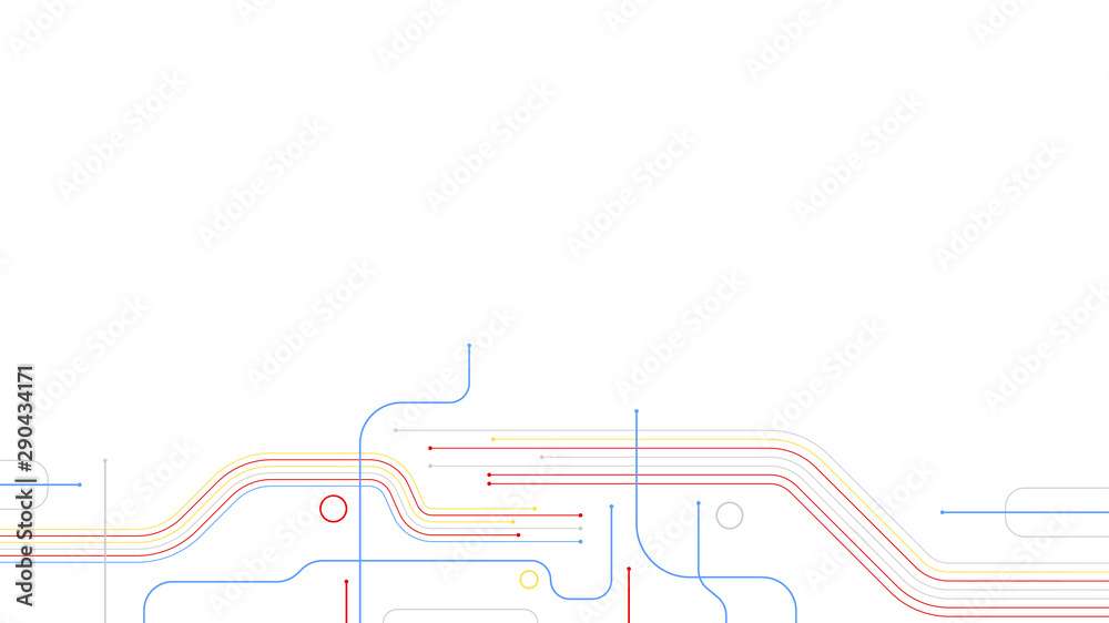 Poster digital tech data elements abstract background