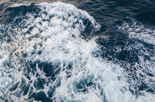 Sea water ripples.