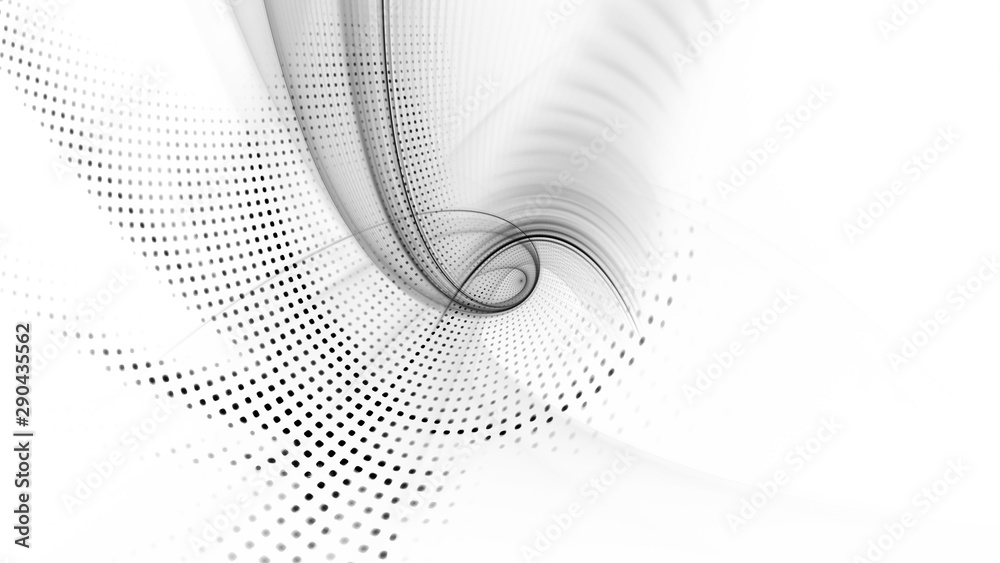 Poster abstract background element. fractal graphics series. composition of glowing lines and mosaic halfto