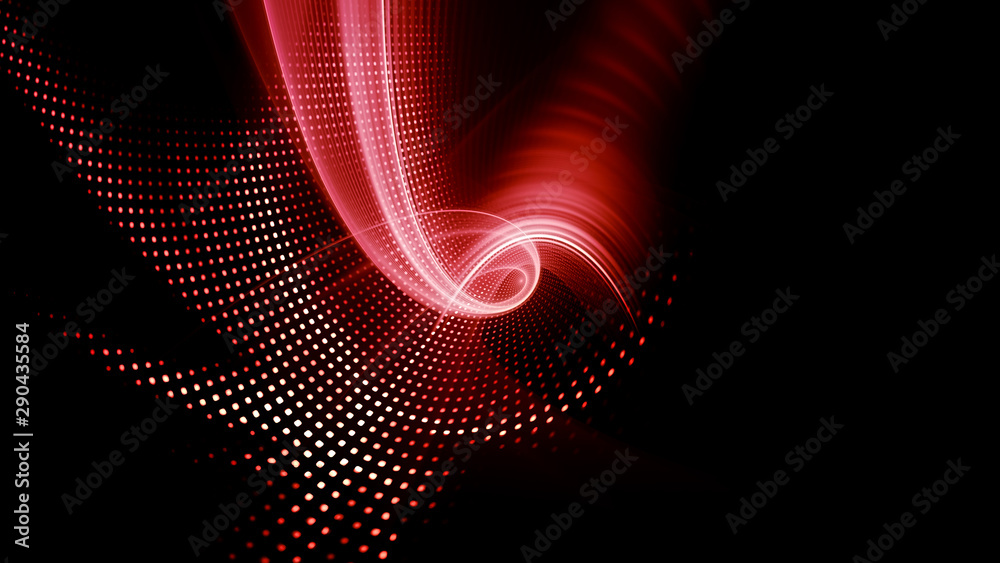 Fototapete abstract background element. fractal graphics series. composition of glowing lines and mosaic halfto