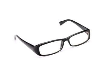 Eye glasses on a white background.