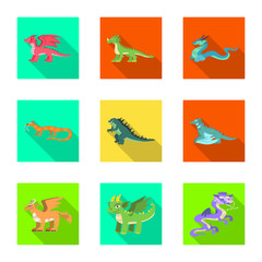 Vector illustration of legend and halloween icon. Collection of legend and history stock symbol for web.