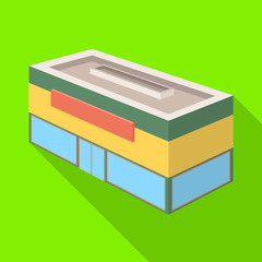 Vector illustration of shop and antiquarian sign. Collection of shop and modern stock symbol for web.