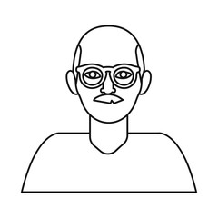 Isolated object of man and face logo. Set of man and male stock symbol for web.