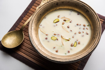 Basundi / Rabri or Rabdi - is a dessert made of condensed  milk and dry fruits 