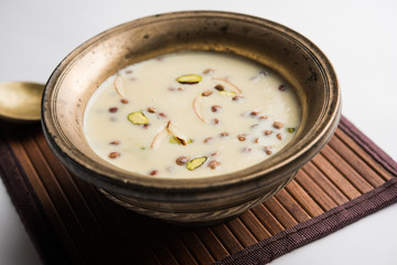Basundi / Rabri or Rabdi - is a dessert made of condensed  milk and dry fruits 