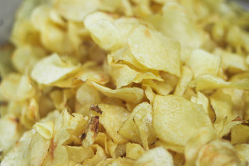 Indian Crisp Snacks Salted Crunchy Home Made Potato Wafers Chips
