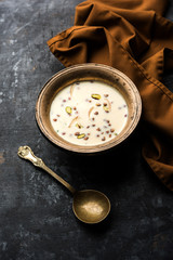 Basundi / Rabri or Rabdi - is a dessert made of condensed  milk and dry fruits 