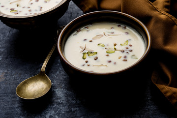 Basundi / Rabri or Rabdi - is a dessert made of condensed  milk and dry fruits 