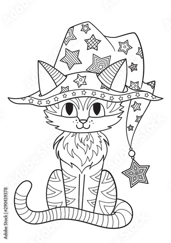 8800 Coloring Book Pages Cat Picture HD