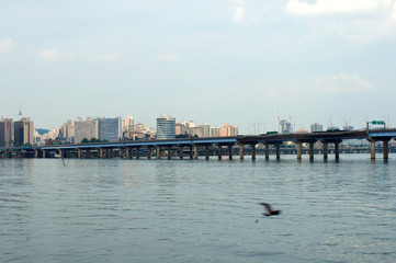 Fototapeta premium Hang river in Seoul in the evening