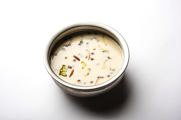 Basundi / Rabri or Rabdi - is a dessert made of condensed  milk and dry fruits 