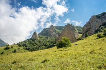 mountain landscape of the Caucasus mountains
