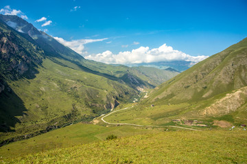 mountain landscape of the Caucasus mountains