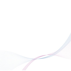 vector wave on white background, abstraction for design, vector illustration