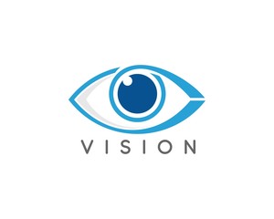 Eye Logo design vector template.Creative camera media icon. Global vision logotype.