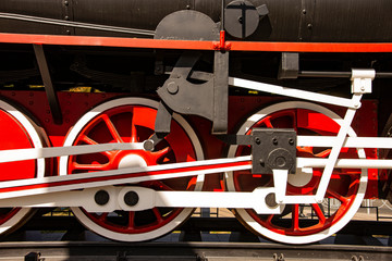 old steam locomotive wheels